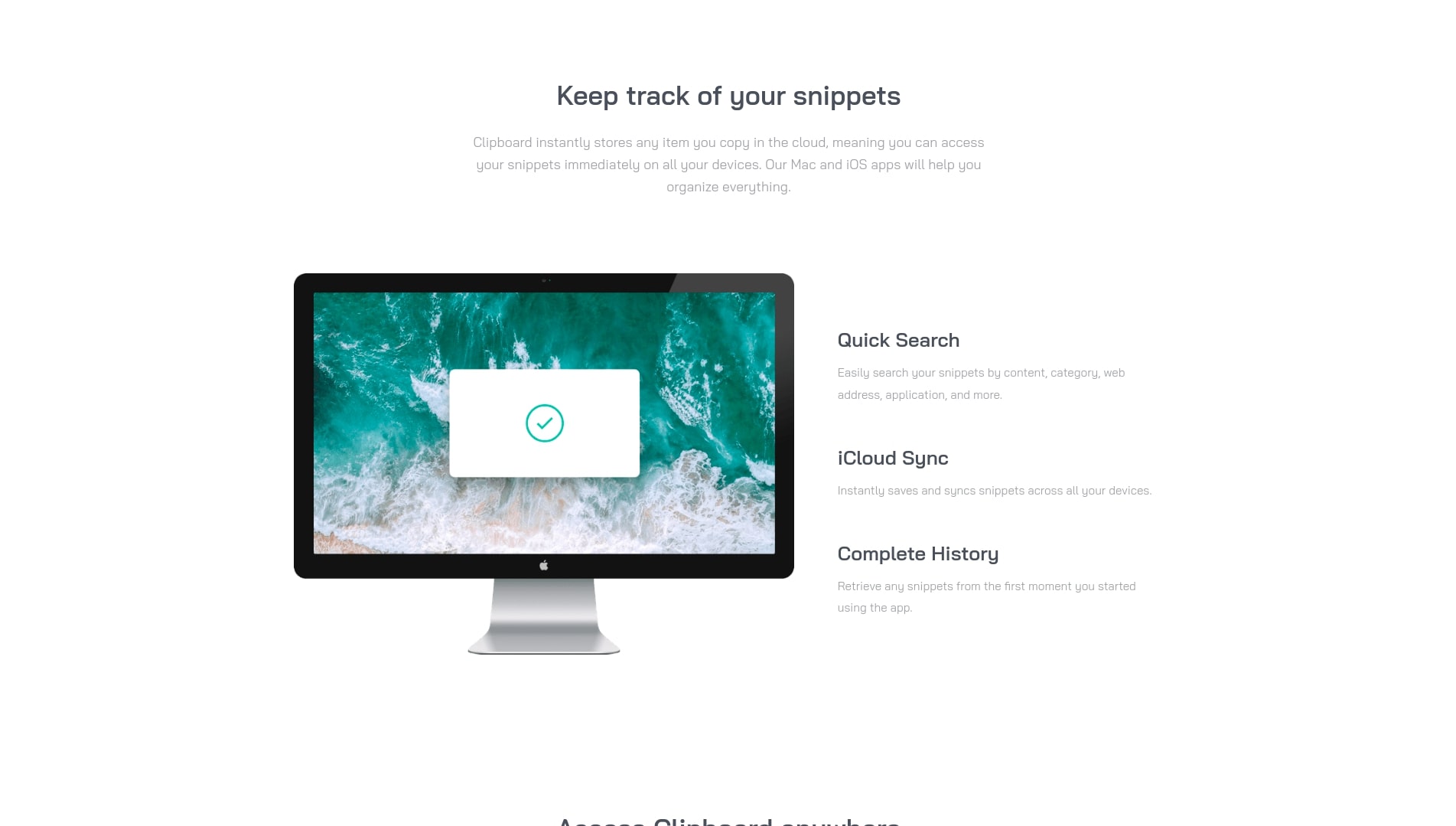 ClipBoard Landing Page