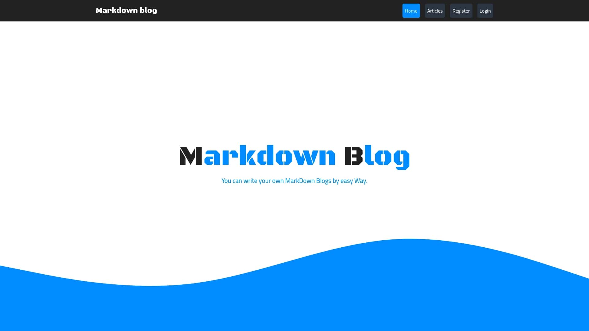 Markdown Blog